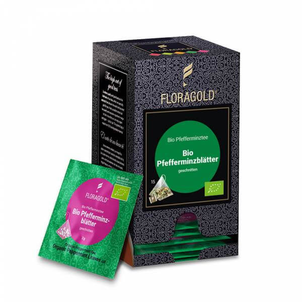 BIO Kräutertee »Pfefferminze« Floragold Pyramiden-Teebeutel