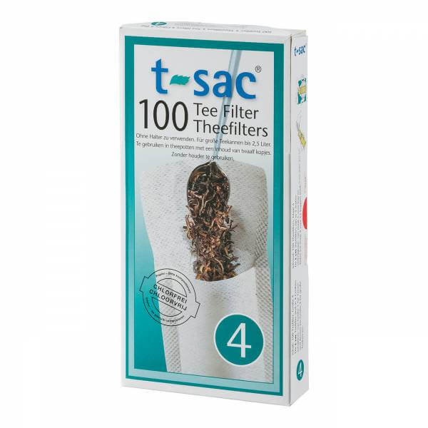 Teefilter ungebleicht aus Papier extra groß 100er Pack