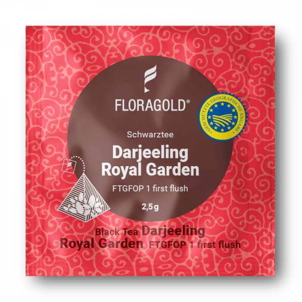 First Flush »Darjeeling Royal Garden« Floragold Pyramiden-Teebeutel