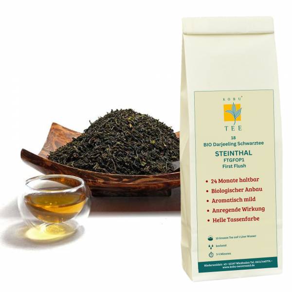 BIO Schwarztee Darjeeling First Flush »Steinthal« FTGFOP1