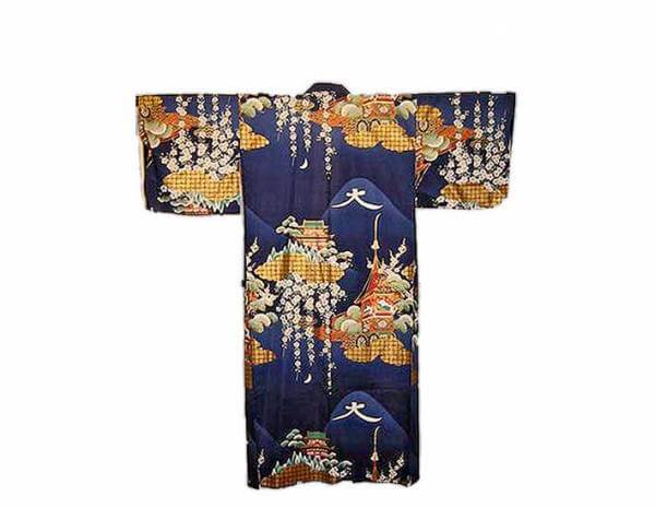 Japanischer Kimono »Daimonji blau«