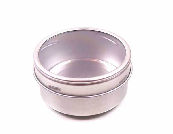 Teedose »Magnet« flach mit Sichtfenster