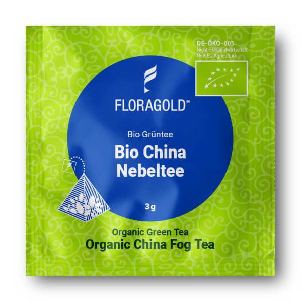 BIO Grüntee »China Nebeltee« Floragold Pyramiden-Teebeutel
