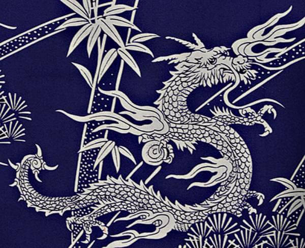 Japanischer Kimono »Blue Dragon«