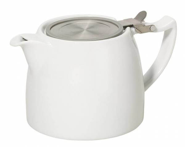 Teekanne »Mignon weiß« 0.6 Liter mit Edelstahlsieb