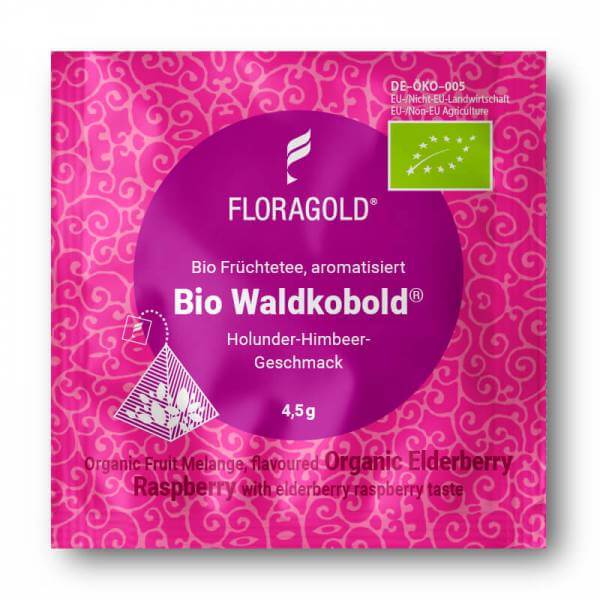 BIO Früchtetee »Waldkobold« Floragold Pyramiden-Teebeutel